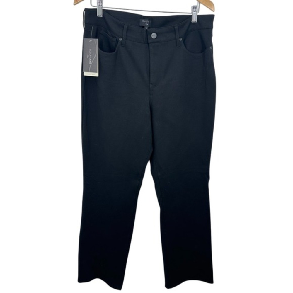 SCULPT-HER‎ by NYDJ Black Straight Leg Pants Women's Size 16 Casual Career NWT